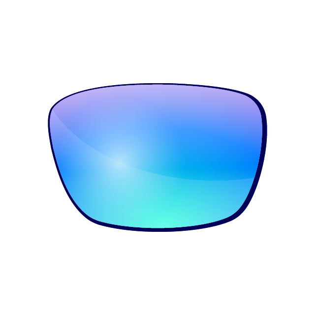 Blaue Verspiegelung